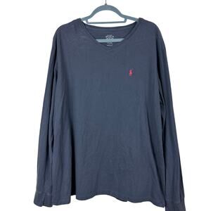 Polo Ralph Lauren Men Long Sleeve Shirt XL Gorpcore Workwear Thermal Grunge Pony